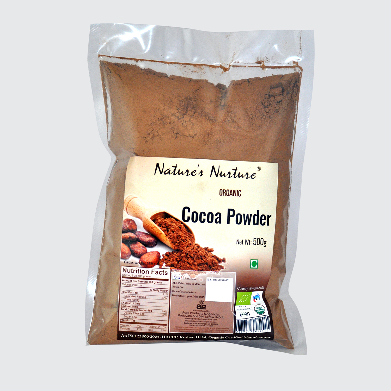 organic cocoa powder 500g